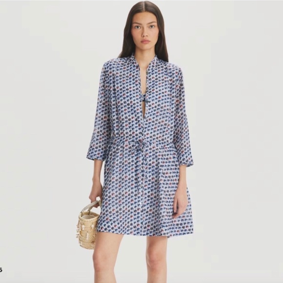 Tory Burch Candy Dot Mini Shirtdress – Size 4 – NWOT - Picture 3 of 8